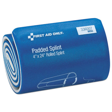 First Aid Only™ Padded Splint, 4 X 24, Blue-white freeshipping - TVN Wholesale